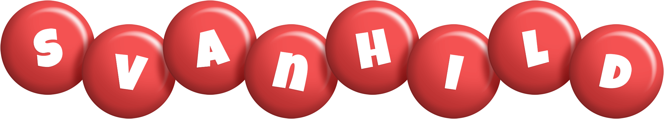 Svanhild candy-red logo