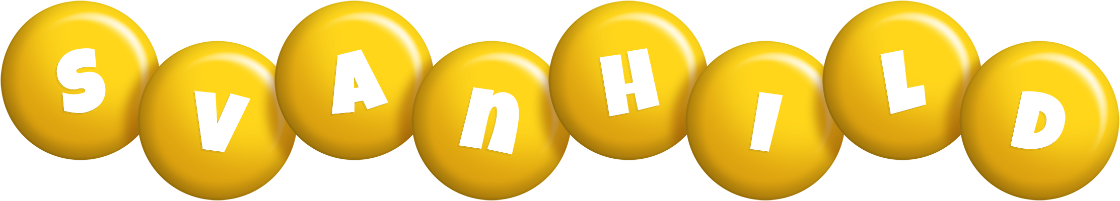 Svanhild candy-yellow logo