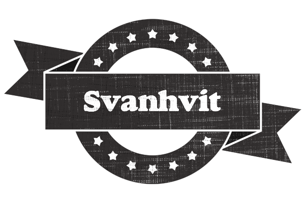 Svanhvit grunge logo