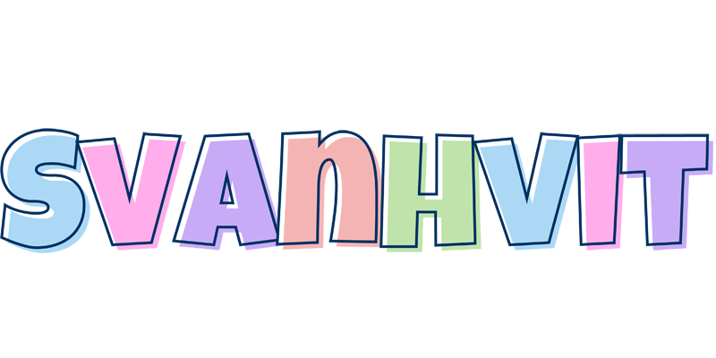 Svanhvit pastel logo