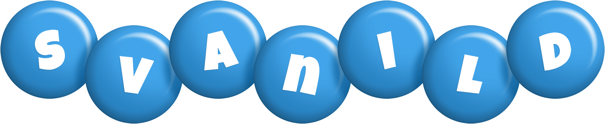 Svanild candy-blue logo