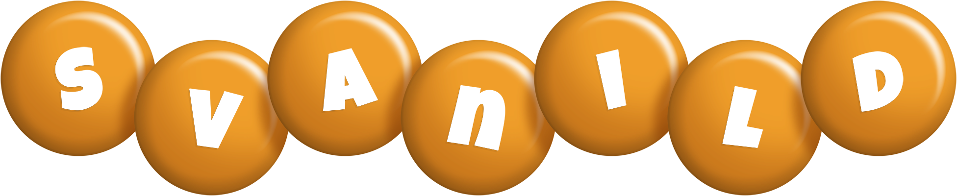 Svanild candy-orange logo