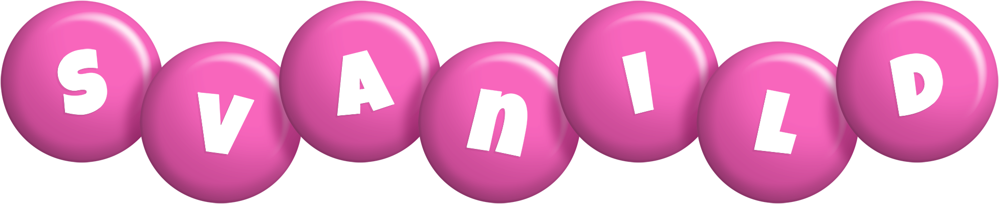 Svanild candy-pink logo