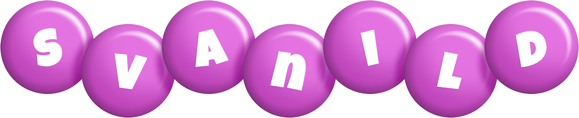 Svanild candy-purple logo