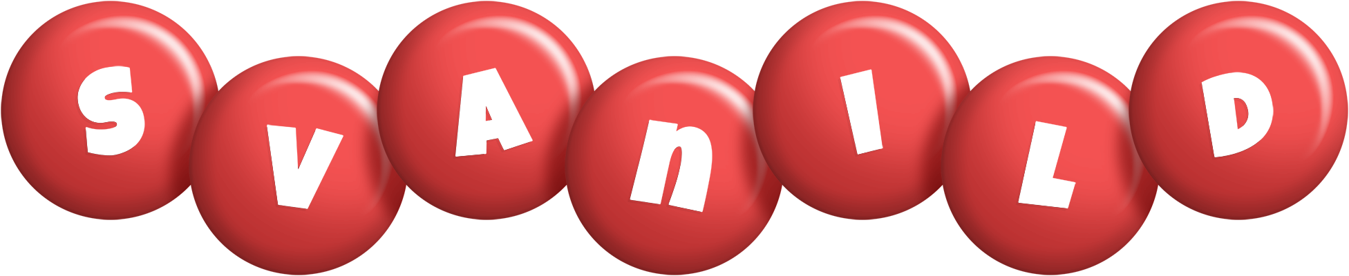 Svanild candy-red logo