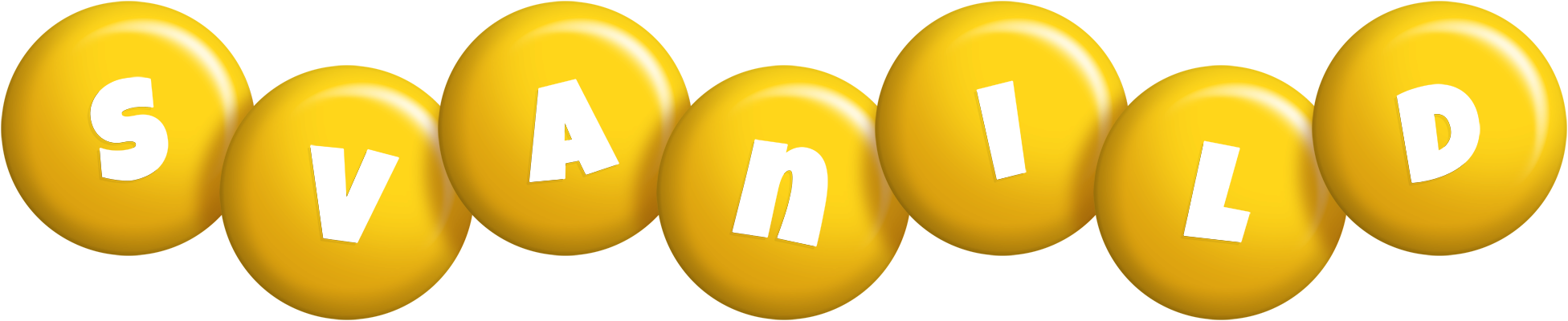 Svanild candy-yellow logo