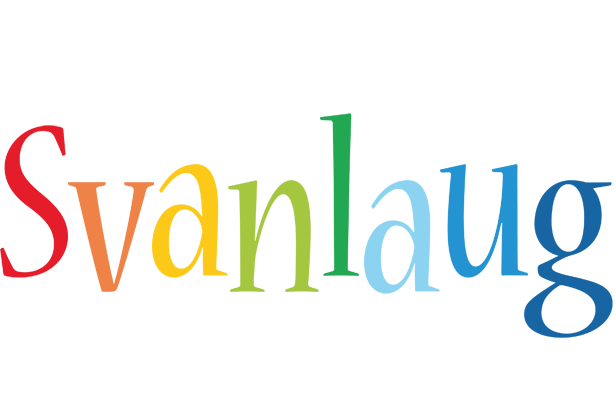 Svanlaug birthday logo