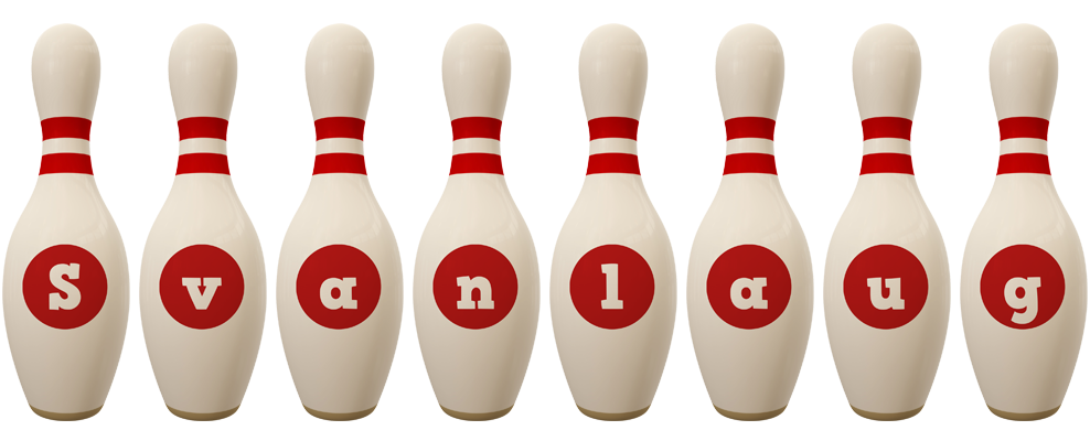 Svanlaug bowling-pin logo