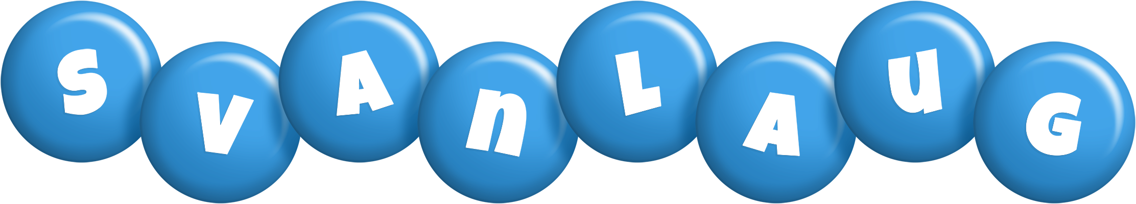 Svanlaug candy-blue logo