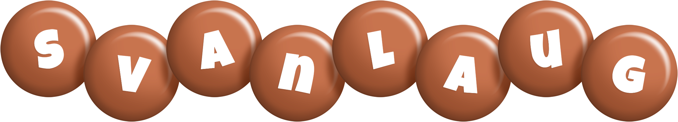 Svanlaug candy-brown logo