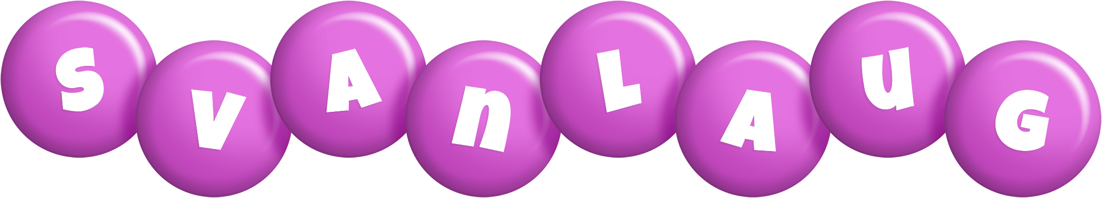 Svanlaug candy-purple logo