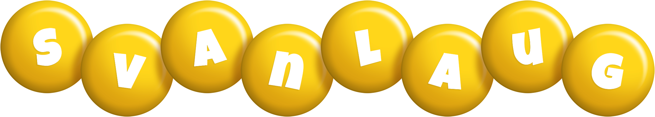 Svanlaug candy-yellow logo