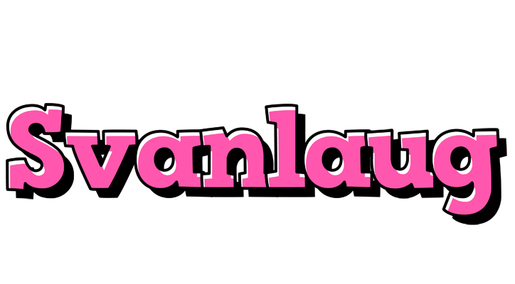 Svanlaug girlish logo