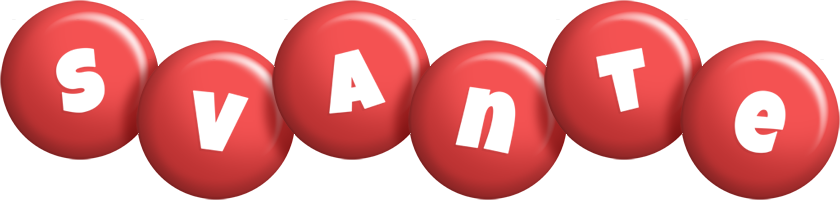 Svante candy-red logo