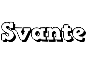 Svante snowing logo