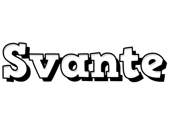 Svante snowing logo