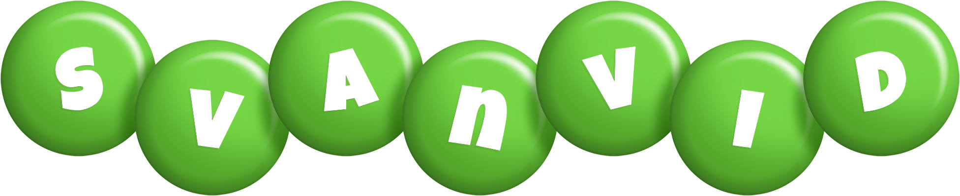 Svanvid candy-green logo