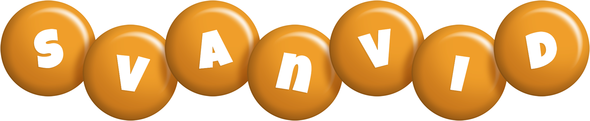 Svanvid candy-orange logo