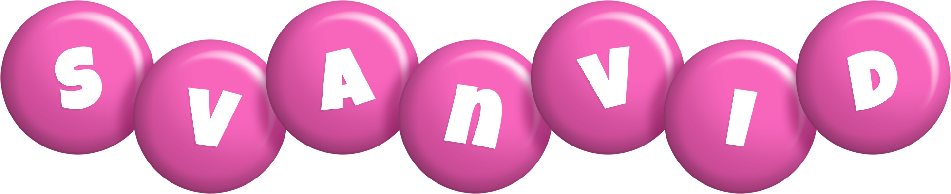Svanvid candy-pink logo