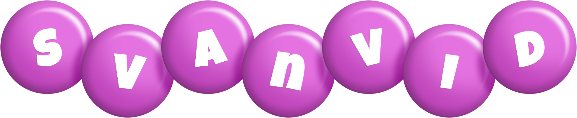 Svanvid candy-purple logo