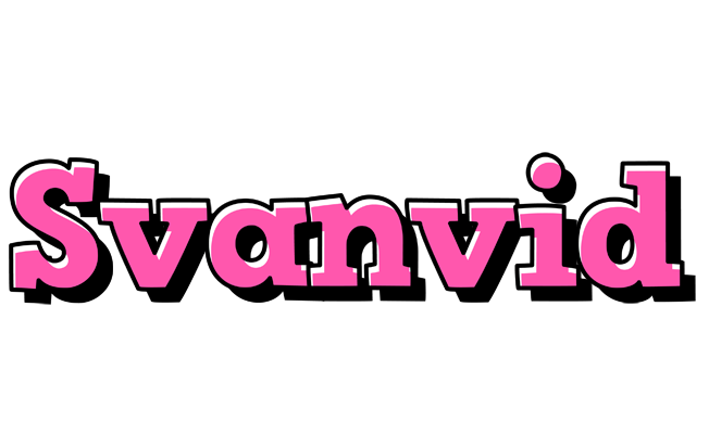 Svanvid girlish logo
