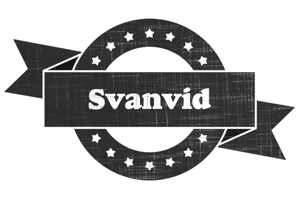 Svanvid grunge logo