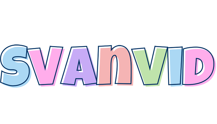 Svanvid pastel logo