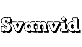 Svanvid snowing logo