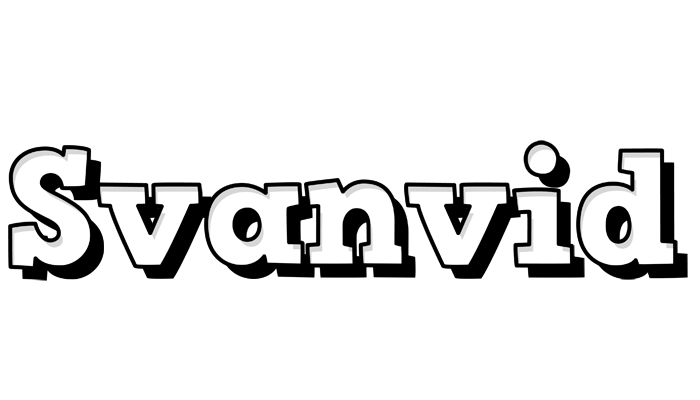 Svanvid snowing logo