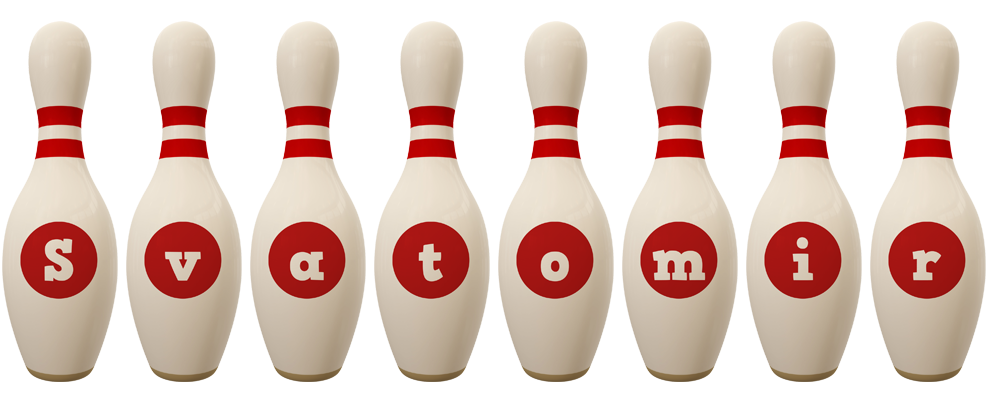 Svatomir bowling-pin logo