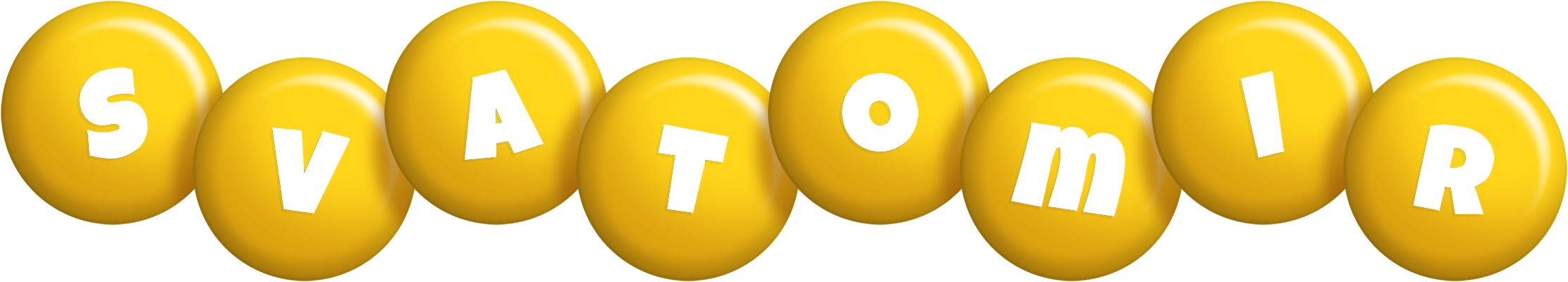 Svatomir candy-yellow logo