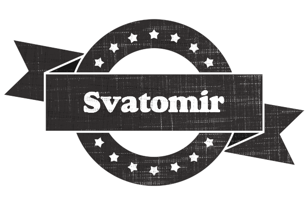 Svatomir grunge logo