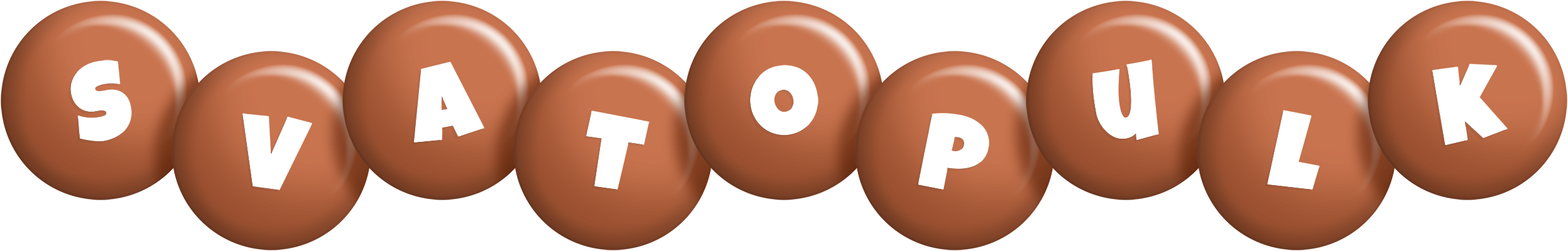 Svatopulk candy-brown logo