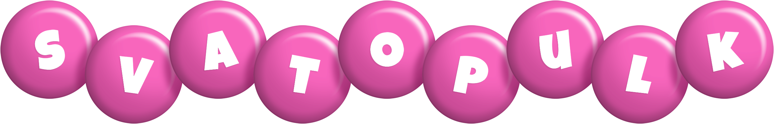 Svatopulk candy-pink logo