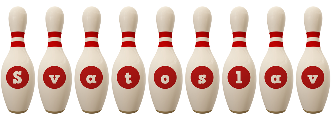 Svatoslav bowling-pin logo