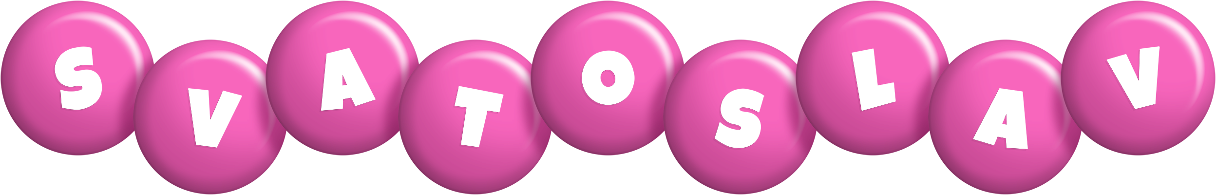 Svatoslav candy-pink logo
