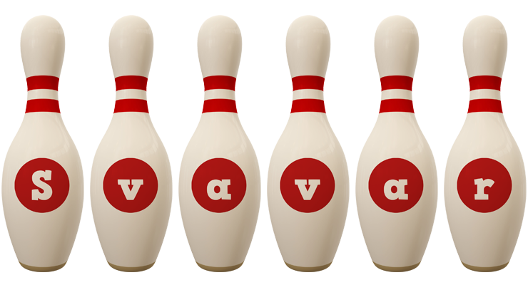 Svavar bowling-pin logo