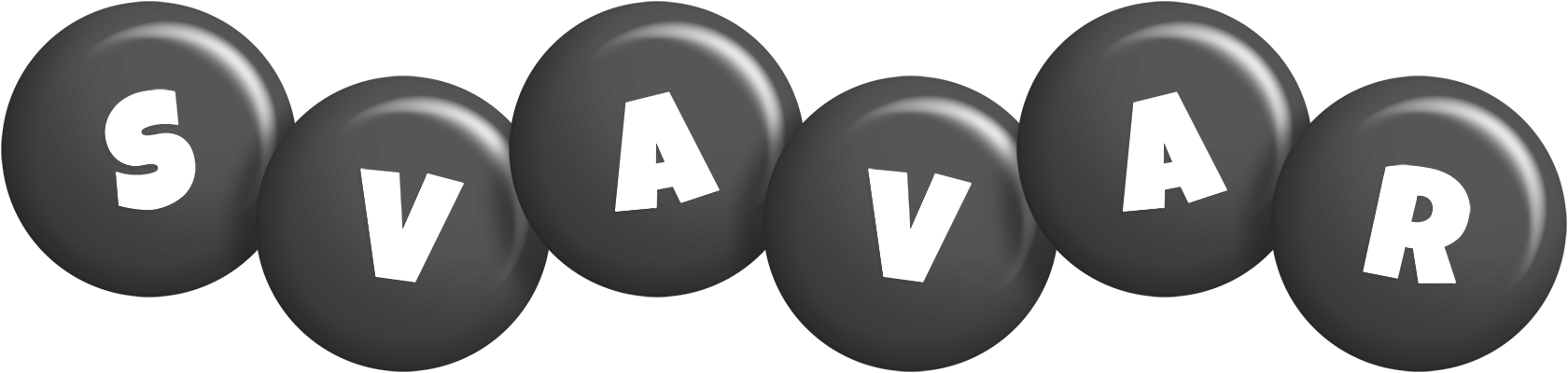 Svavar candy-black logo