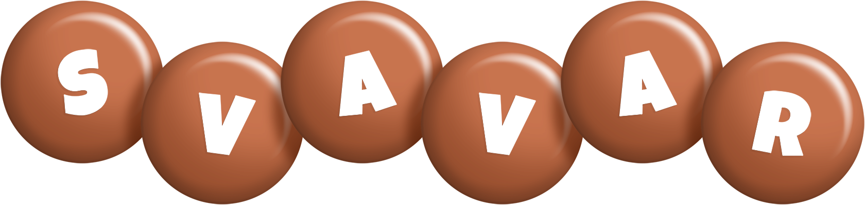 Svavar candy-brown logo