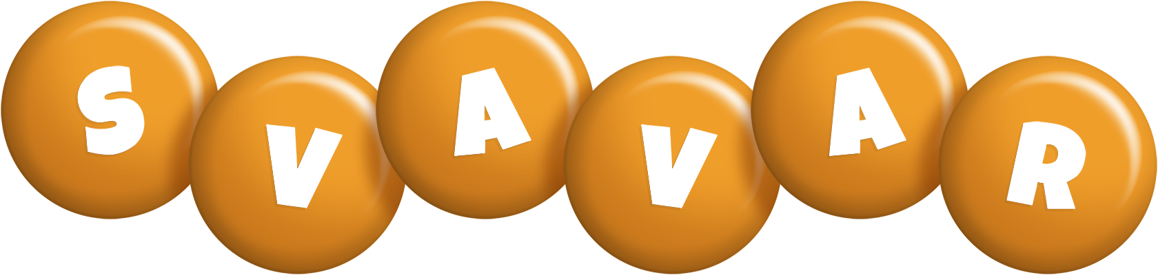 Svavar candy-orange logo