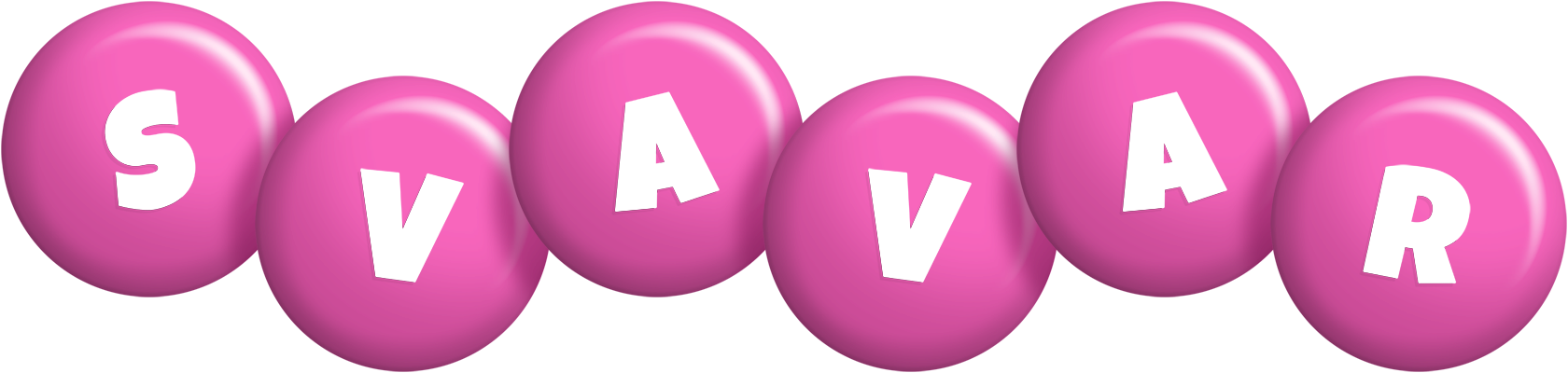 Svavar candy-pink logo