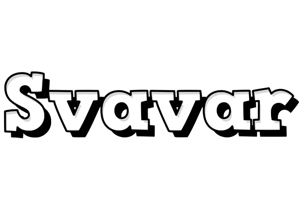 Svavar snowing logo