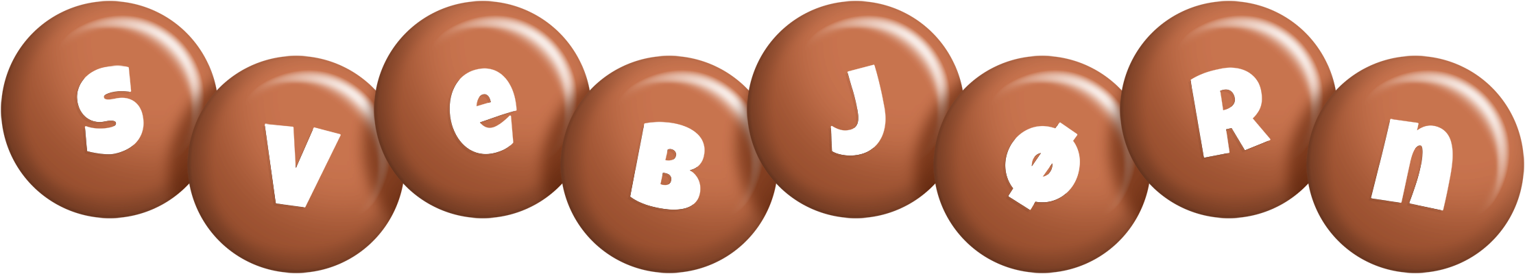 Svebjørn candy-brown logo