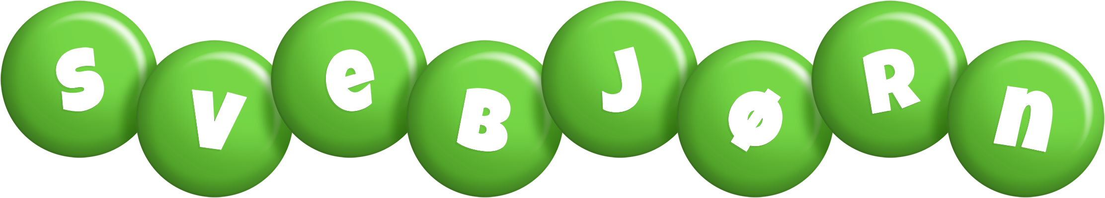 Svebjørn candy-green logo