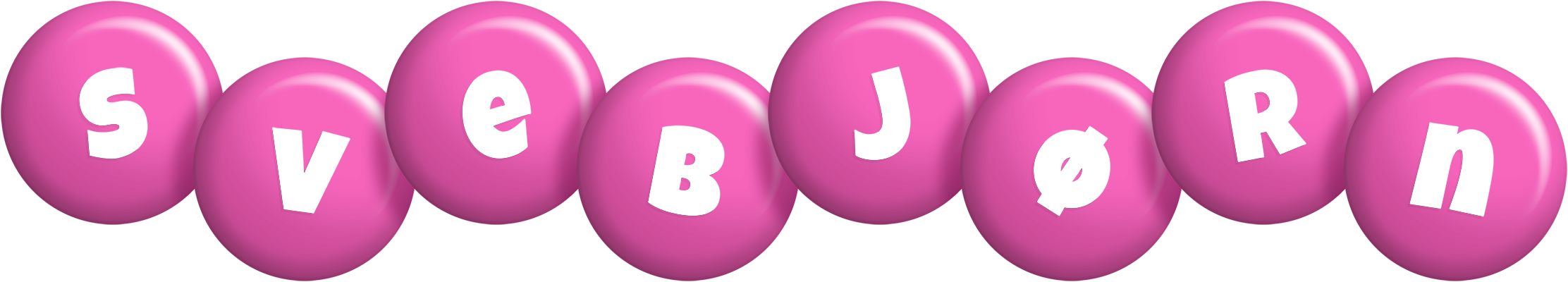 Svebjørn candy-pink logo