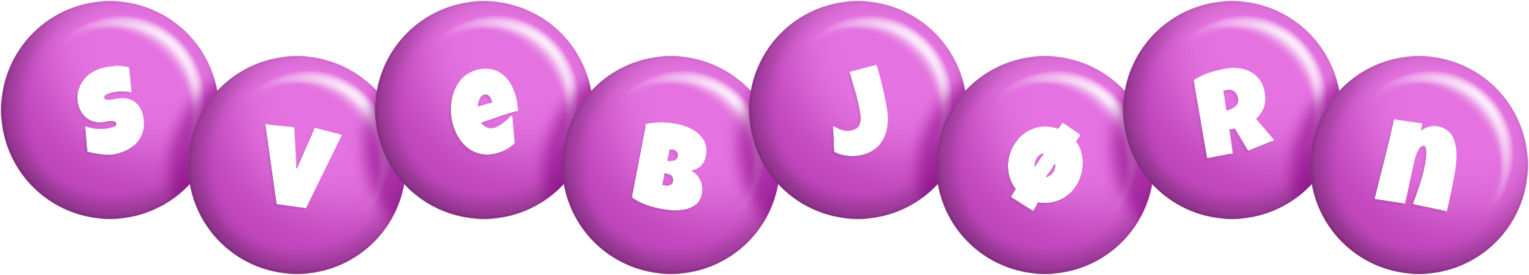 Svebjørn candy-purple logo