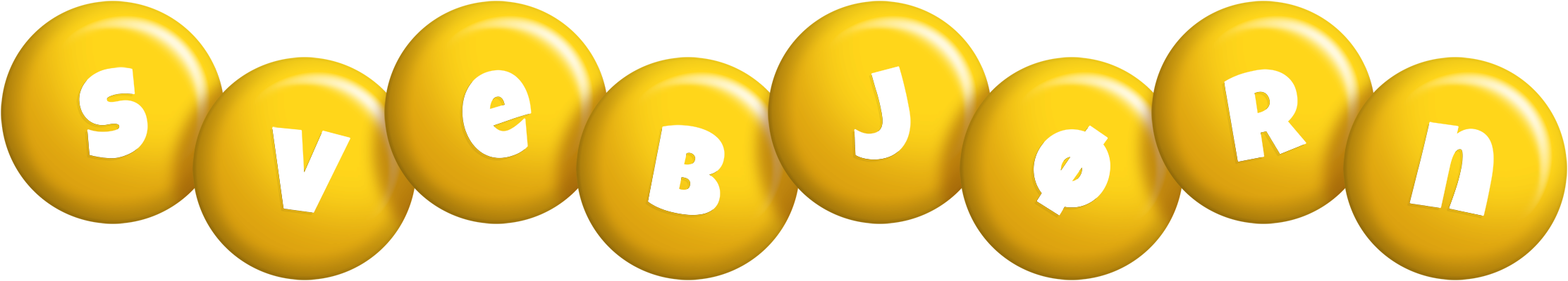 Svebjørn candy-yellow logo