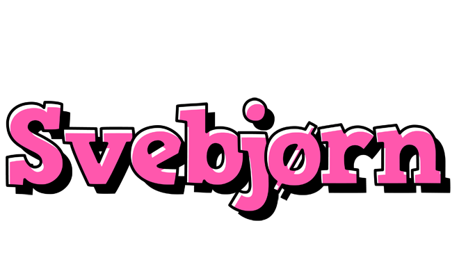 Svebjørn girlish logo