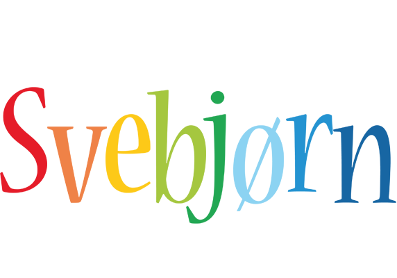 Svebjørn birthday logo