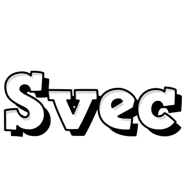 Svec snowing logo